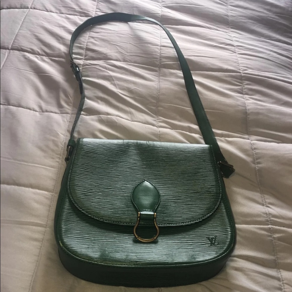 Louis Vuitton green St Cloud Epi leather crossbody